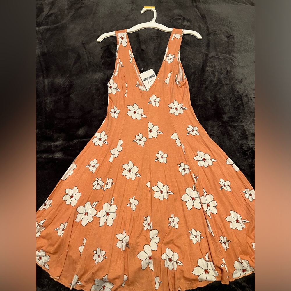 Forever 21 Peach/Cream Knit Dress